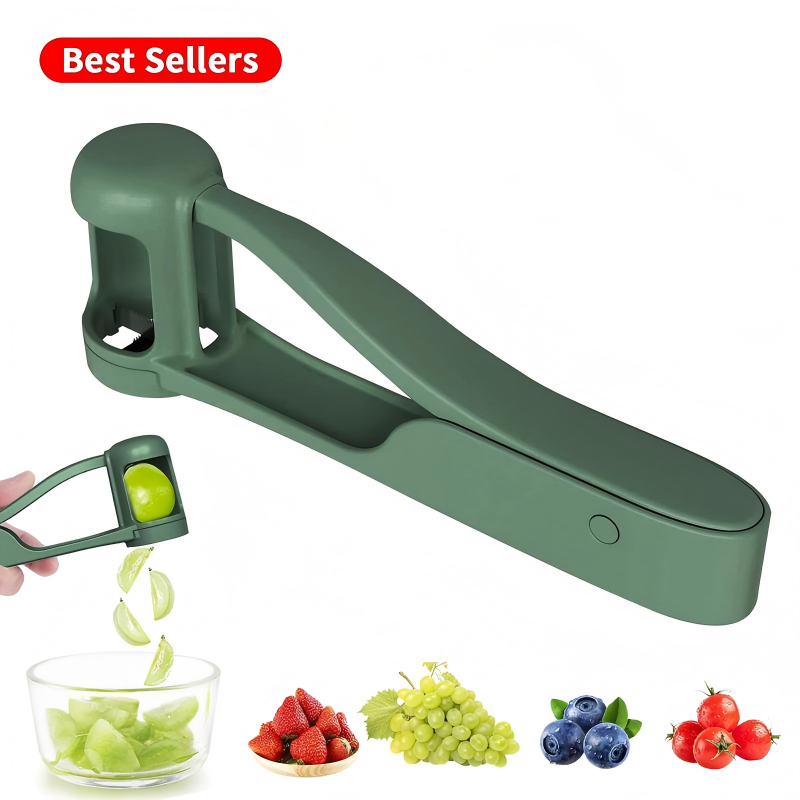 Safe & Easy - Cutter/Slicer for Fruit: Grape, Cherry Tomato, Strawberry, Blueberry