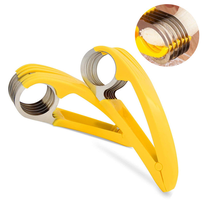 Banana Slicer/Fruit Splitter/Ham Sausage Cutter/Fruit Salad Slicer/Multi-Functional Kitchen Gadget