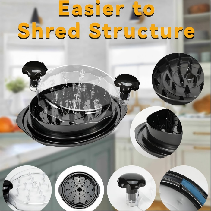 Chicken Shredder Tool Twist, Visible Chicken Breast Grinder Machine for Ground Food