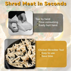 Chicken Shredder Tool Twist, Visible Chicken Breast Grinder Machine for Ground Food