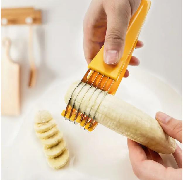 Banana Slicer/Fruit Splitter/Ham Sausage Cutter/Fruit Salad Slicer/Multi-Functional Kitchen Gadget