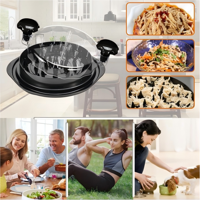 Chicken Shredder Tool Twist, Visible Chicken Breast Grinder Machine for Ground Food