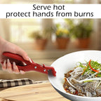 Hot Plate Gripper, Multi-Purpose Anti-Scald Tool for Bowls, Plates, Pans, Serving as Holder, Clip, Tongs